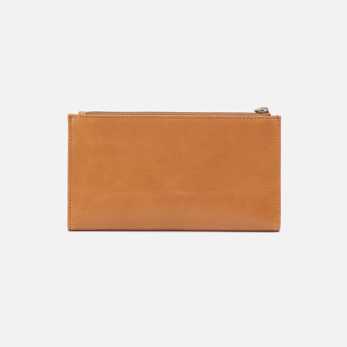 Jill Large Bifold Wallet In Polished Leather - Natural | HOBO