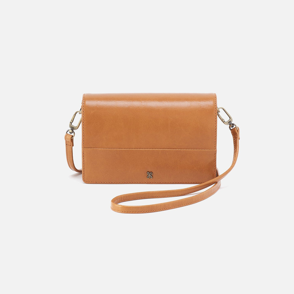 Jill Crossbody In Polished Leather - Natural | HOBO