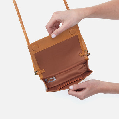 Jill Crossbody In Polished Leather - Natural | HOBO