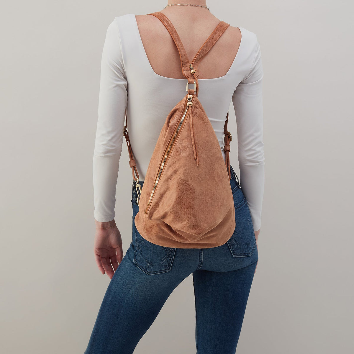 Sway Convertible Sling In Buffed Leather - Whiskey | HOBO