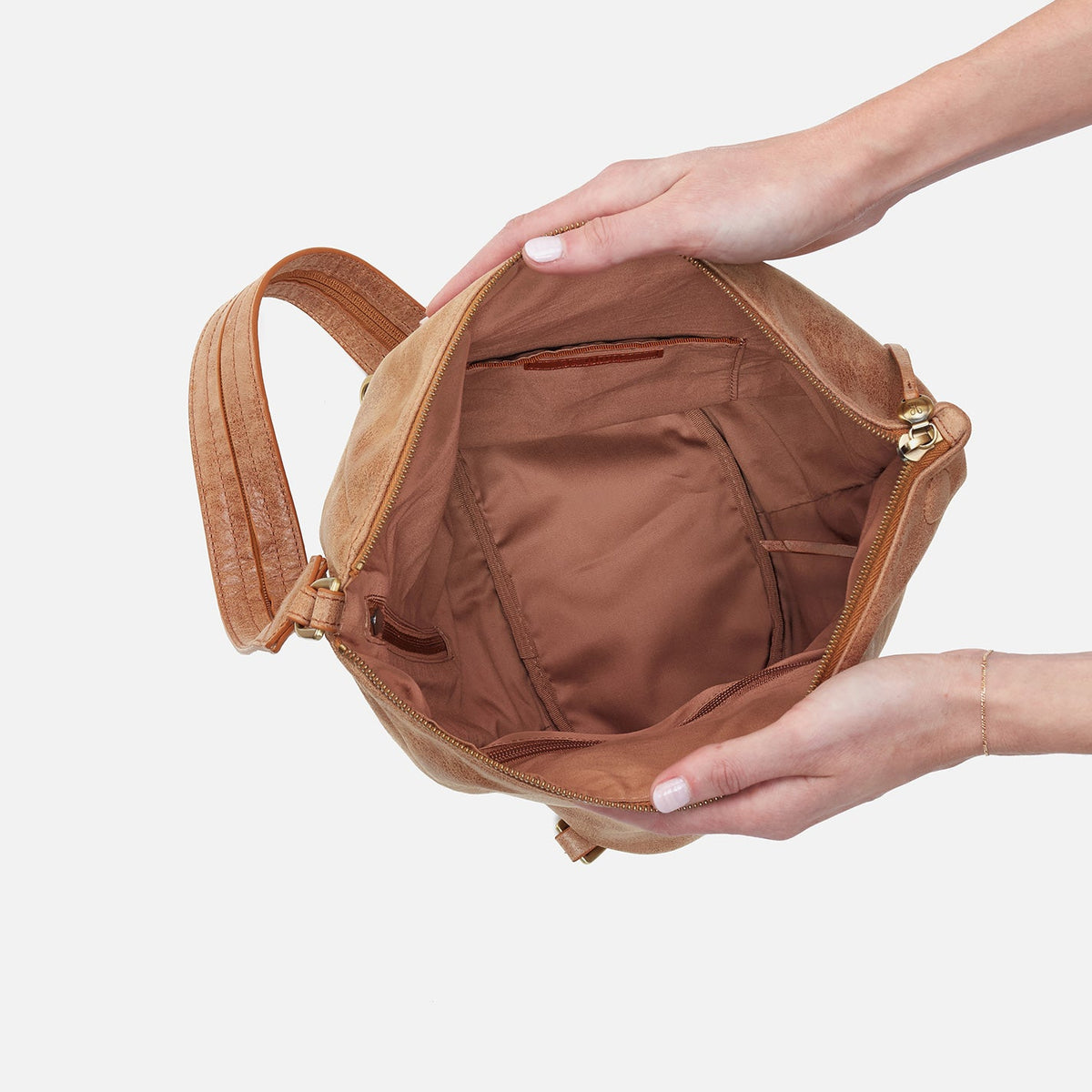 Sway Convertible Sling In Buffed Leather - Whiskey | HOBO