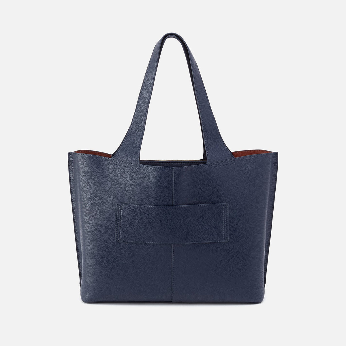 Vida Large Tote In Micro Pebbled Leather - Mood Indigo | HOBO