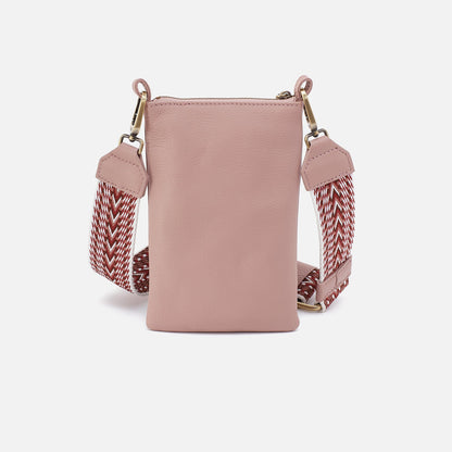 Cass Phone Crossbody In Pebbled Leather - Blush | HOBO