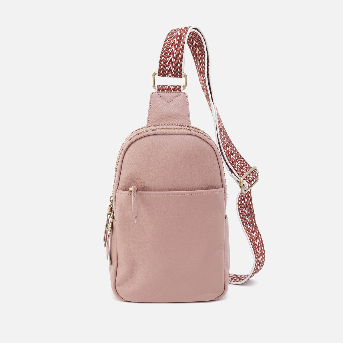 Cass Sling In Pebbled Leather - Blush | HOBO