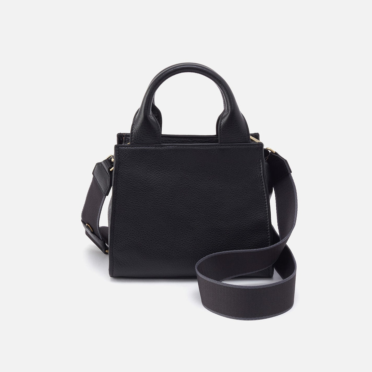 Cass Small Tote In Pebbled Leather - Black | HOBO
