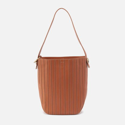 Catalina Hobo In Smooth Leather - Burnished Caramel | HOBO