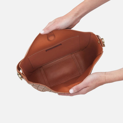Catalina Hobo In Smooth Leather - Burnished Caramel | HOBO