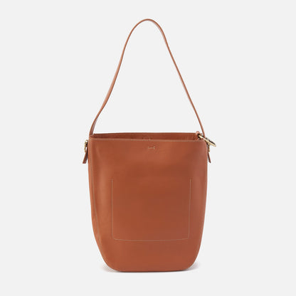 Catalina Hobo In Smooth Leather - Burnished Caramel | HOBO