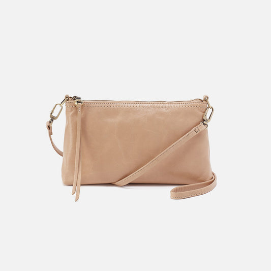 Darcy Crossbody In Polished Leather - Sand | HOBO
