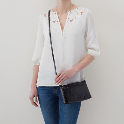 Darcy Crossbody In Polished Leather - Sky Blue | HOBO