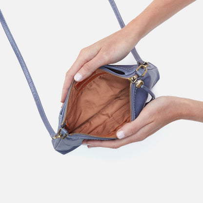Darcy Crossbody In Polished Leather - Sky Blue | HOBO