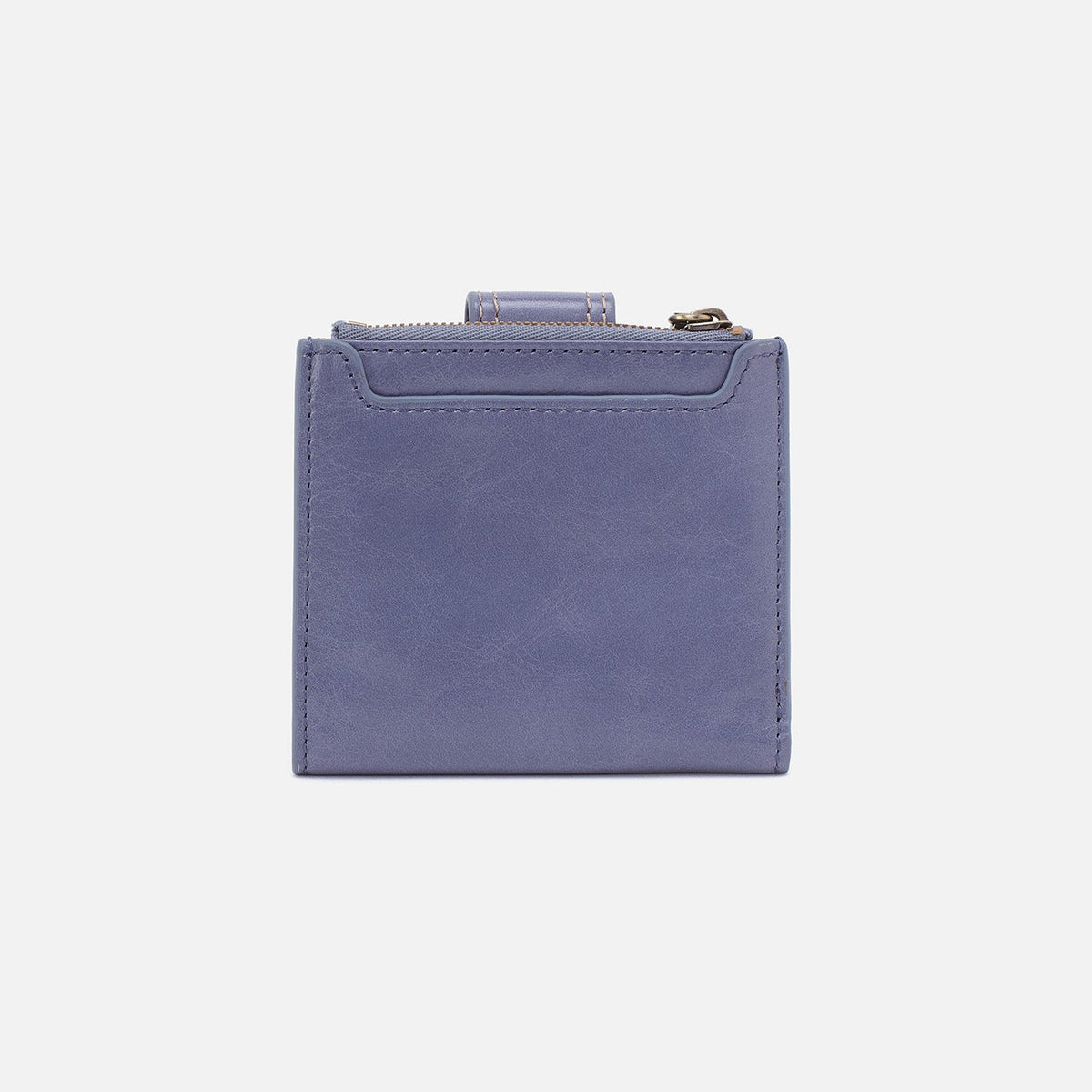 Dunn Mini Wallet In Polished Leather - Sky Blue | HOBO