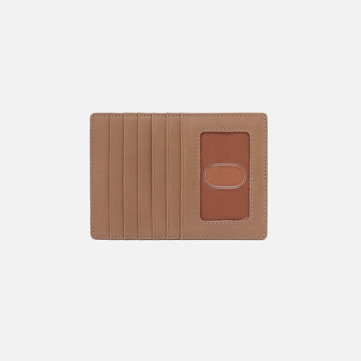Euro Slide Card Case In Polished Leather - Cashmere | HOBO