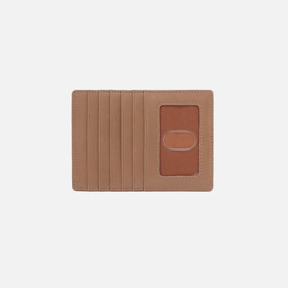 Euro Slide Card Case In Polished Leather - Cashmere | HOBO