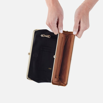Lauren Clutch-Wallet In Smooth Leather - Black | HOBO