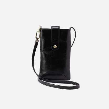 Marlo Carryall Crossbody In Polished Leather - Black | HOBO