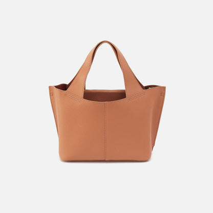 Vida Small Tote in Micro Pebbled Leather - Biscuit | HOBO