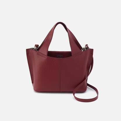 Vida Small Tote In Micro Pebbled Leather - Port | HOBO
