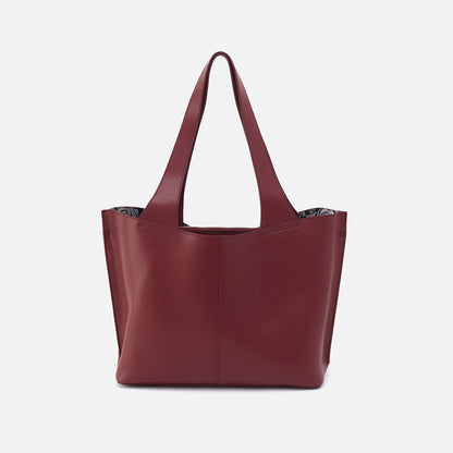 Vida Tote In Micro Pebbled Leather - Port | HOBO