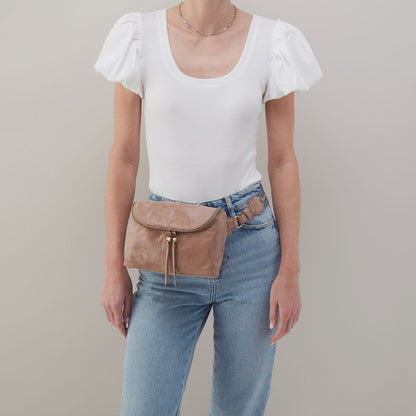 Fern Large Belt Bag In Buffed Leather - Hazel | HOBO