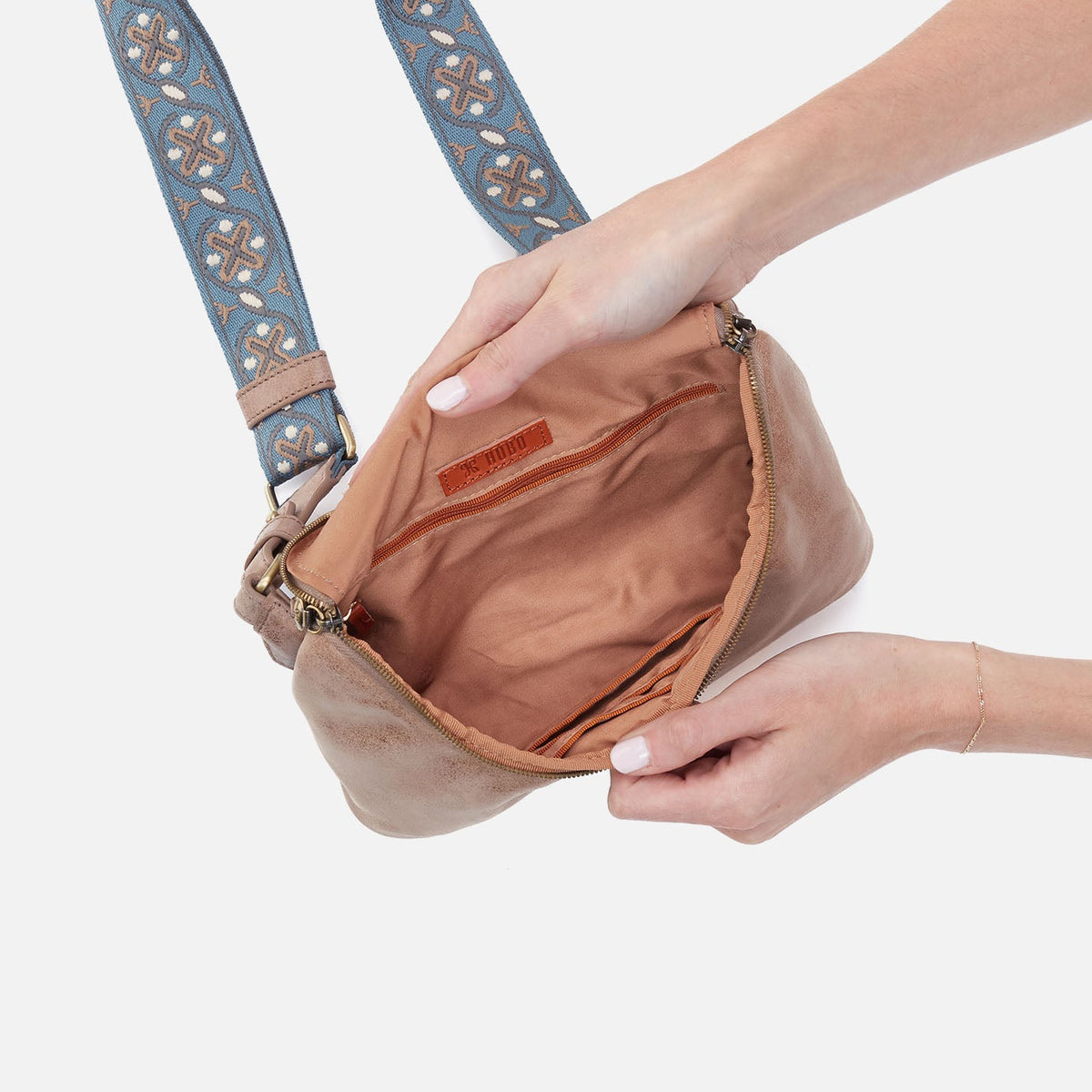 Fern Large Belt Bag In Buffed Leather - Hazel | HOBO