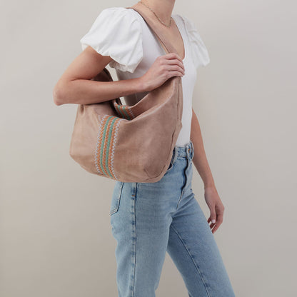 Harley Hobo In Buffed Leather - Hazel | HOBO