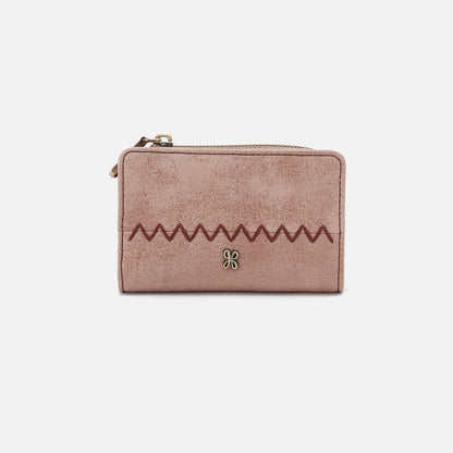 Jill Card Case In Buffed Leather - Hazel | HOBO