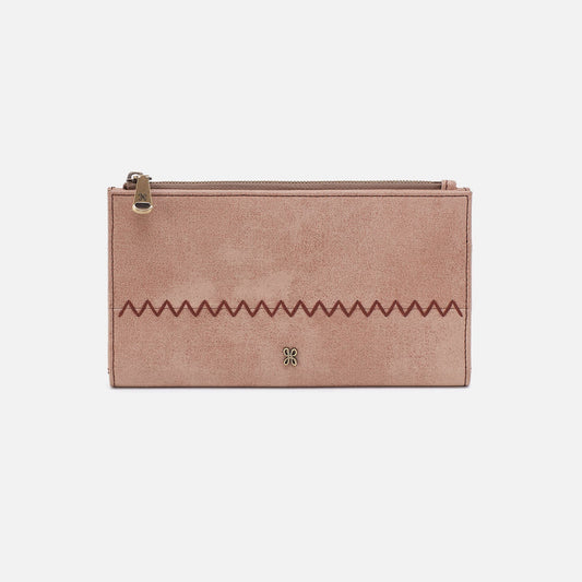 Jill Large Bifold Wallet In Buffed Leather - Hazel | HOBO