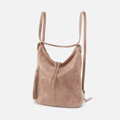 Merrin Convertible Backpack In Buffed Leather - Hazel | HOBO