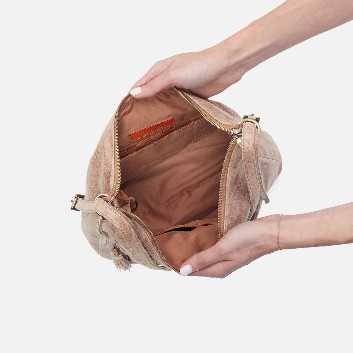 Merrin Convertible Backpack In Buffed Leather - Hazel | HOBO