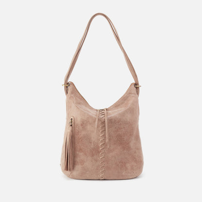 Merrin Convertible Backpack In Buffed Leather - Hazel | HOBO