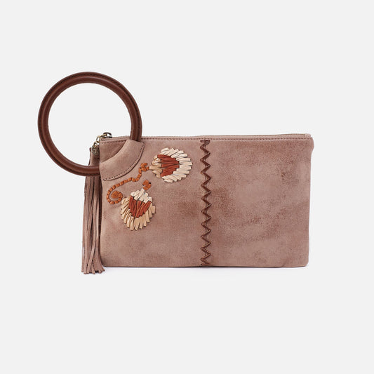 Sheila Clutch In Buffed Leather - Hazel | HOBO