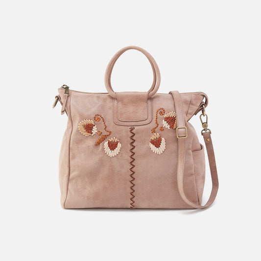 Sheila Large Satchel In Buffed Leather - Hazel | HOBO