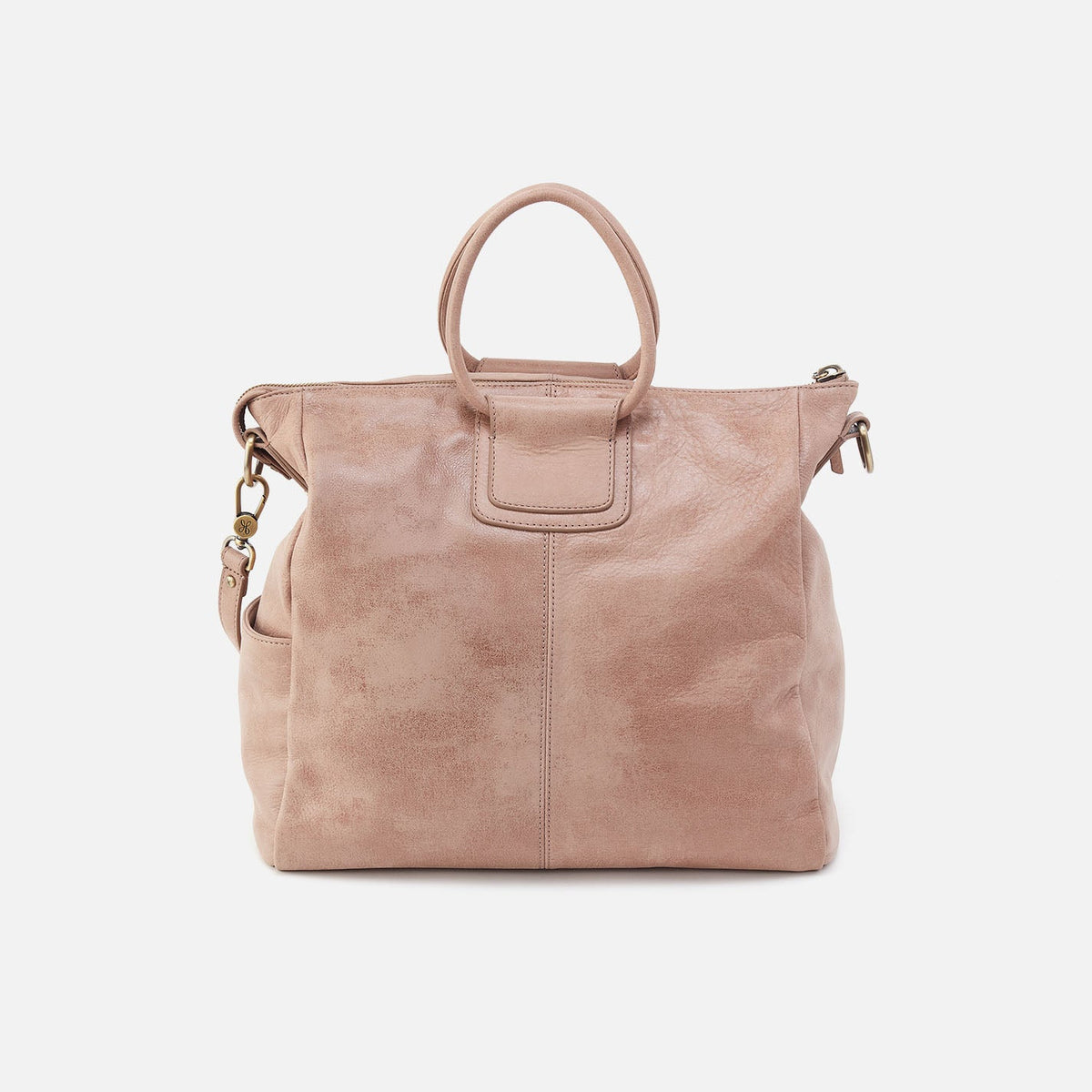 Sheila Large Satchel In Buffed Leather - Hazel | HOBO