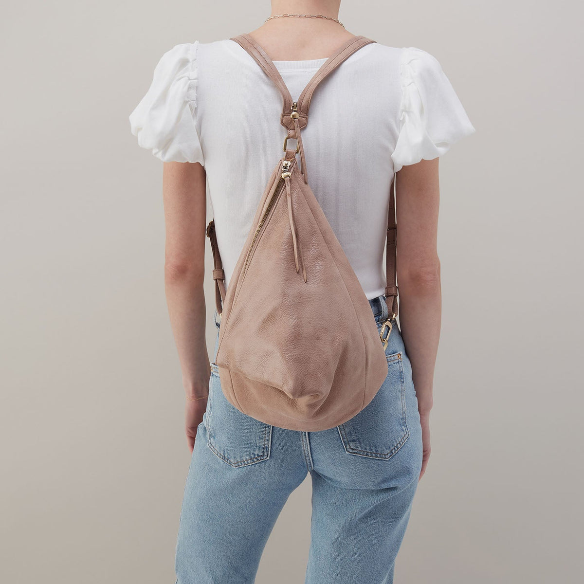Sway Convertible Sling In Buffed Leather - Hazel | HOBO