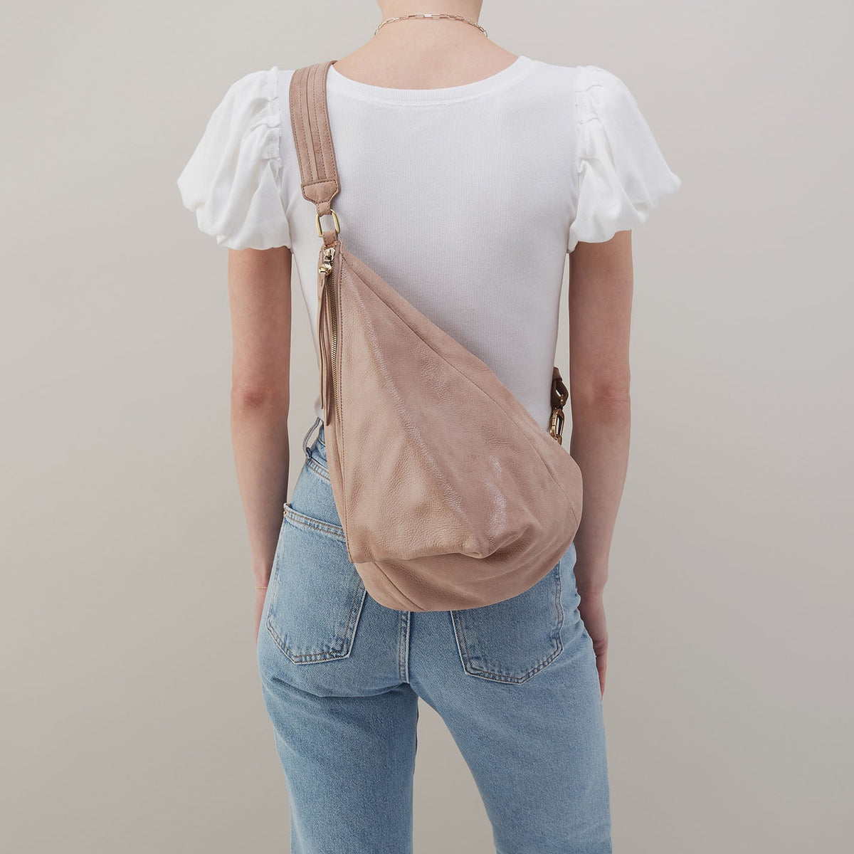 Sway Convertible Sling In Buffed Leather - Hazel | HOBO