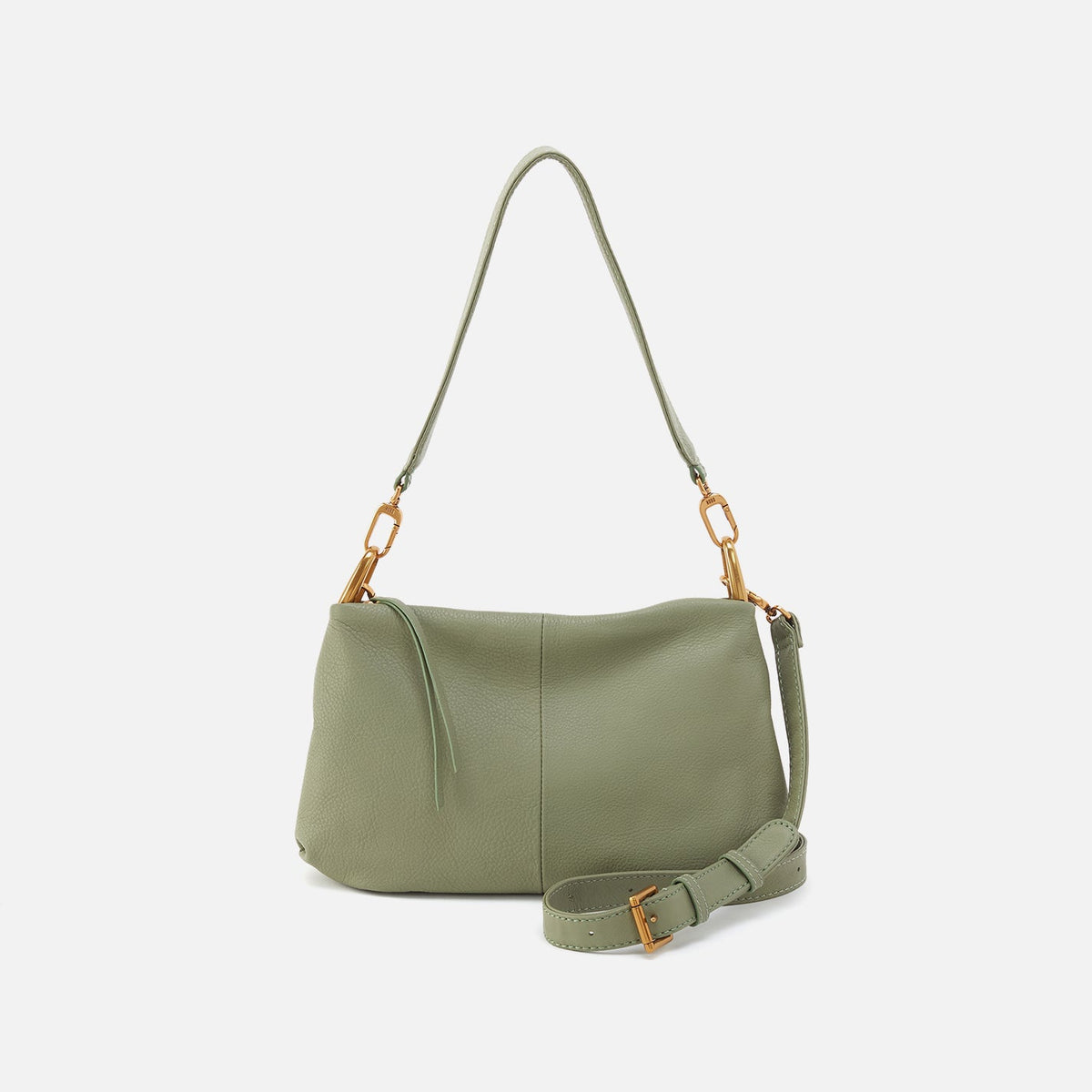 Advance Shoulder Bag In Pebbled Leather - Watercress | HOBO