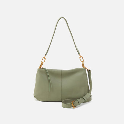 Advance Shoulder Bag In Pebbled Leather - Watercress | HOBO