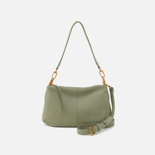 Advance Shoulder Bag In Pebbled Leather - Watercress | HOBO