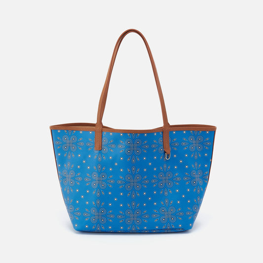 All That Tote In Coated Canvas - Blue Journey Bandana | HOBO