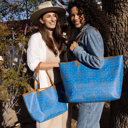 All That Tote In Coated Canvas - Blue Journey Bandana | HOBO