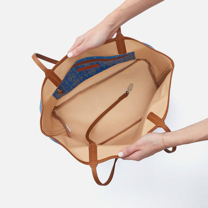 All That Tote In Coated Canvas - Blue Journey Bandana | HOBO