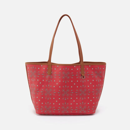 All That Tote In Coated Canvas - Red Journey Bandana | HOBO