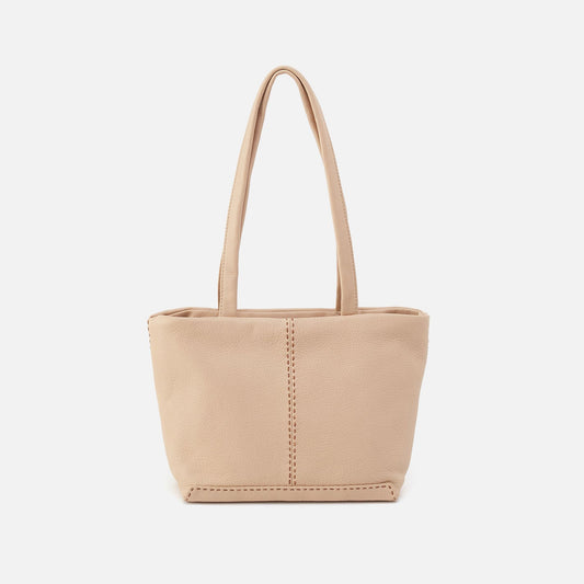 Austin Tote In Pebbled Leather - Linen | HOBO