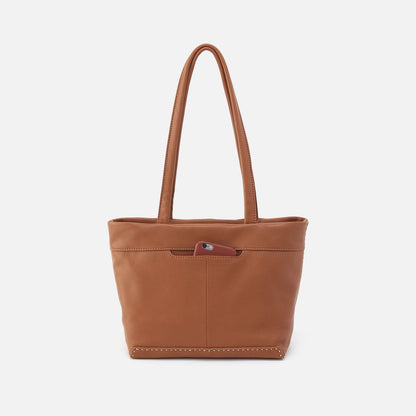 Austin Tote In Pebbled Leather - Warm Honey | HOBO
