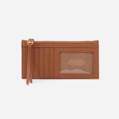 Carte Card Case In Pebbled Leather - Warm Honey | HOBO