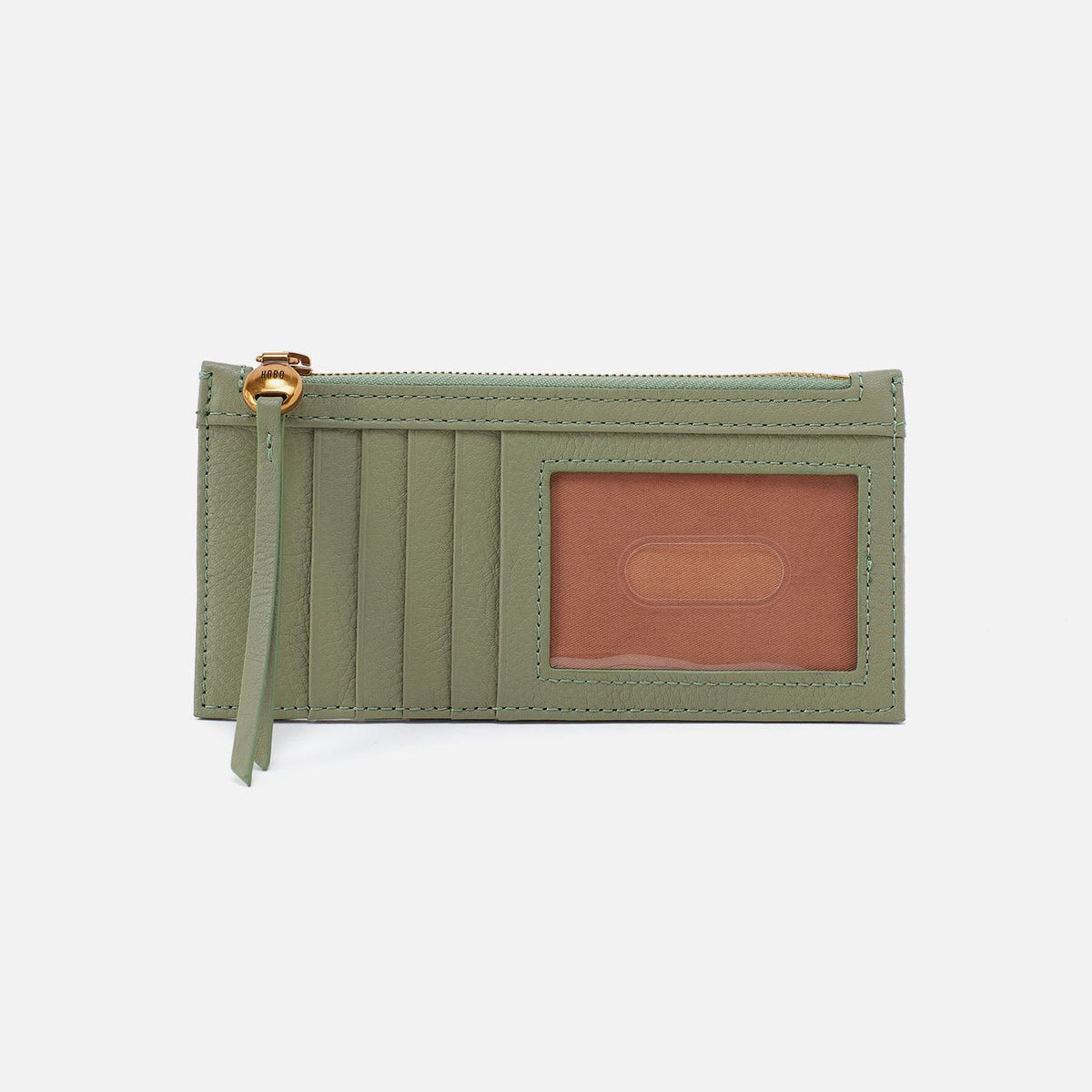 Carte Card Case In Pebbled Leather - Watercress | HOBO