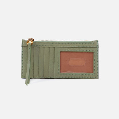 Carte Card Case In Pebbled Leather - Watercress | HOBO