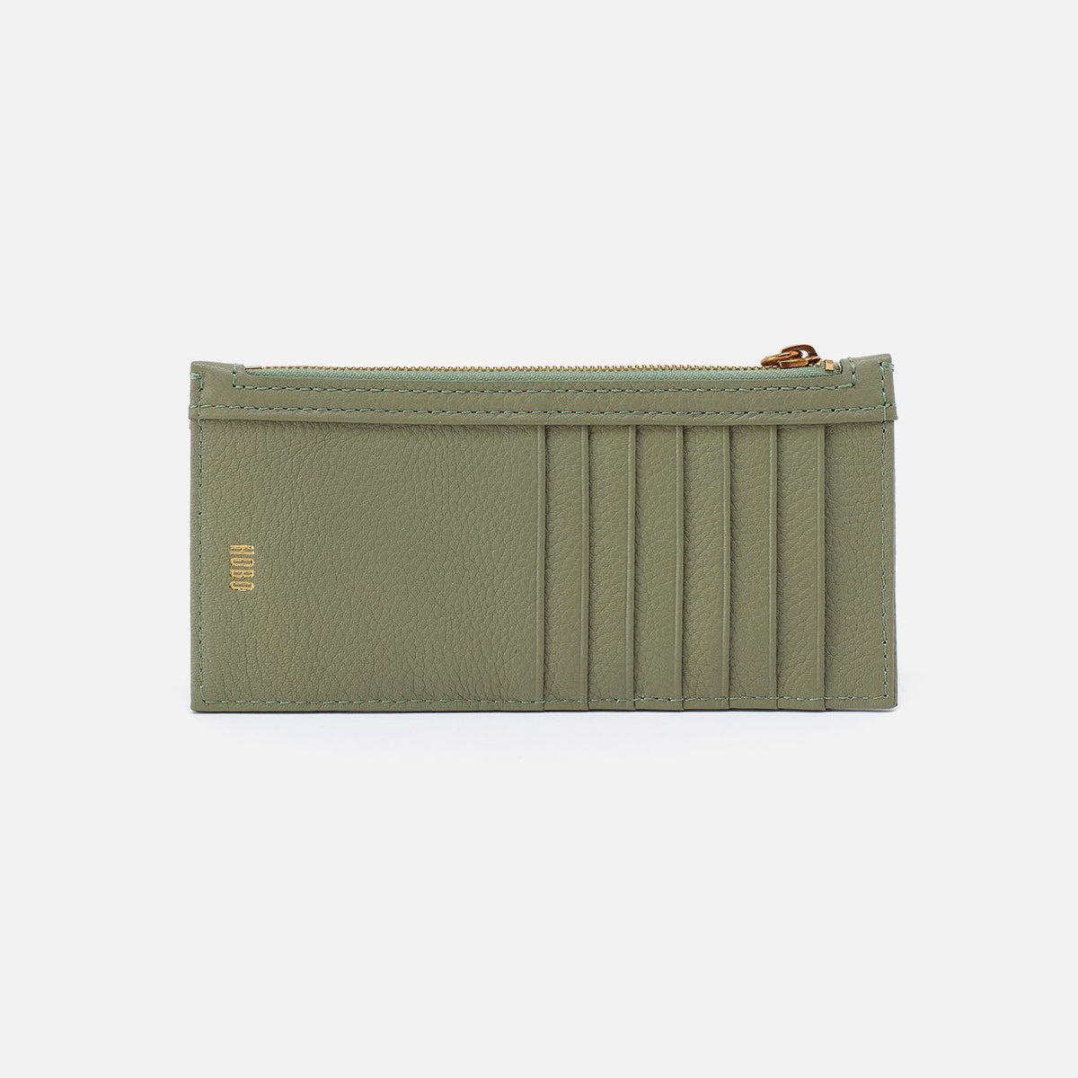 Carte Card Case In Pebbled Leather - Watercress | HOBO
