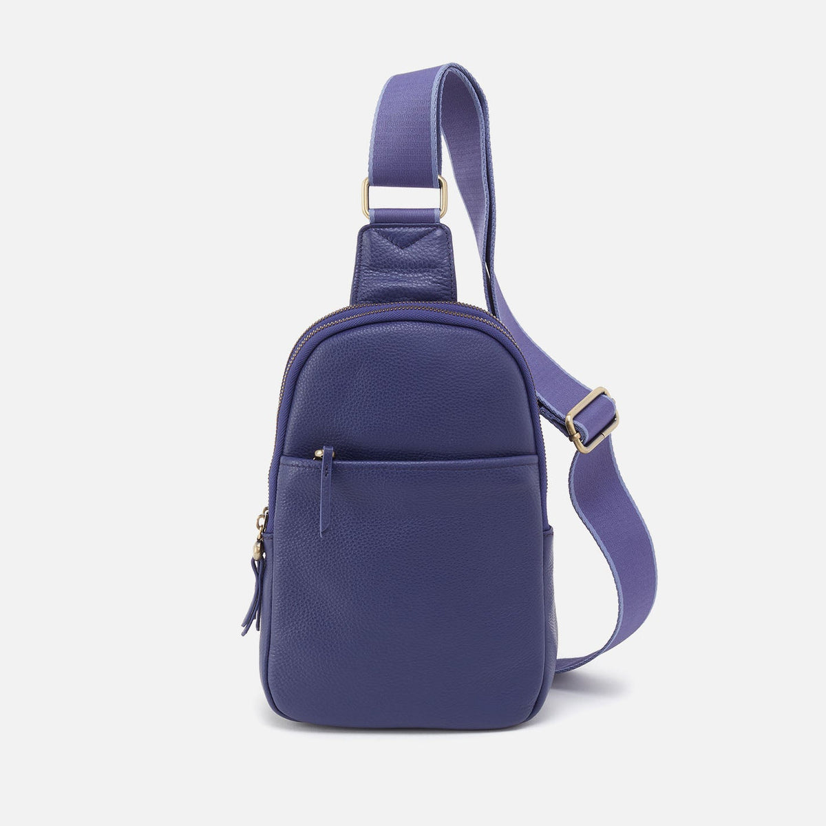 Cass Sling In Pebbled Leather - Dark Iris | HOBO